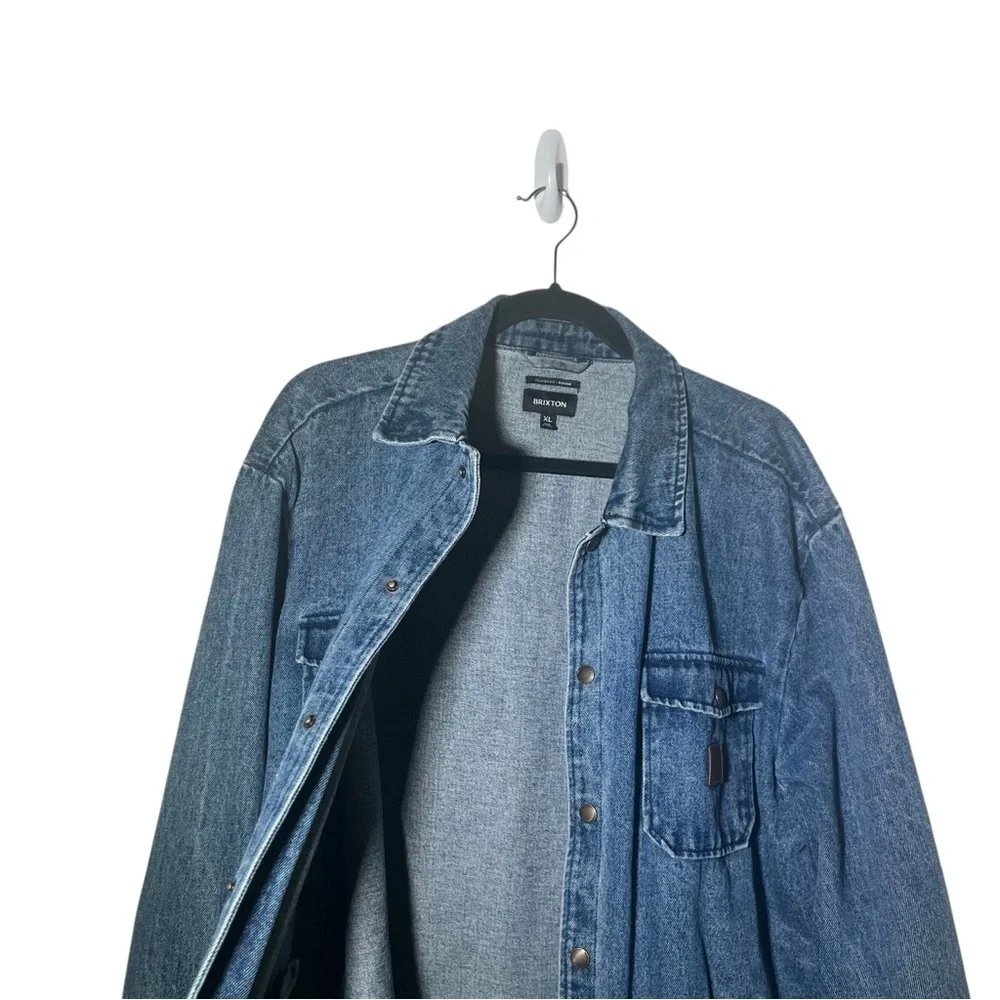 Brixton Blue Durham Relaxed Fit Denim Jacket XL